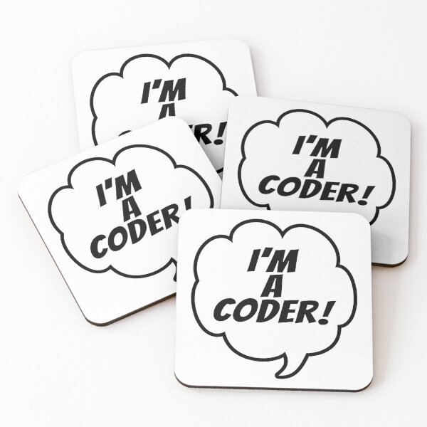 Item preview, I'm A Coder (Speech Bubble • Code Gamer Programmer) designed and sold by SassyClassyMe.