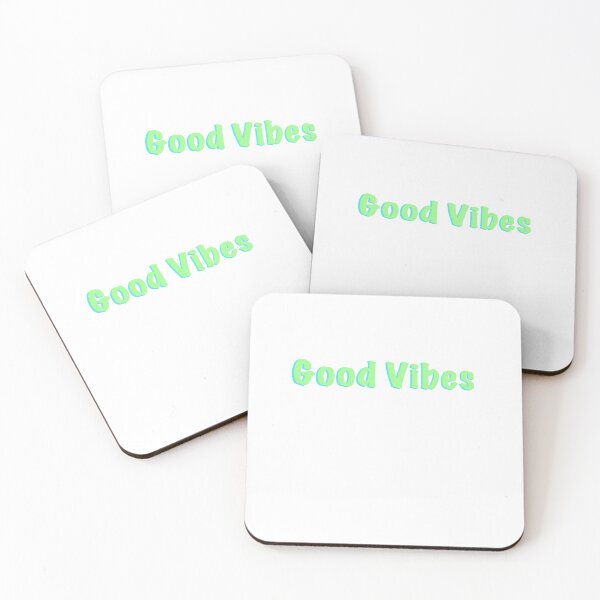 Item preview, Green Good Vibes with blue shadow designed and sold by InspireArts.
