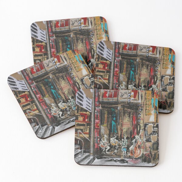 Item preview, Laneway Buskers, Melbourne City Thread Sketch designed and sold by JulietDCollins.
