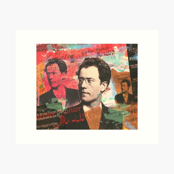 Item preview, Gustav Mahler portrait, classical music designed and sold by Mauswohn.