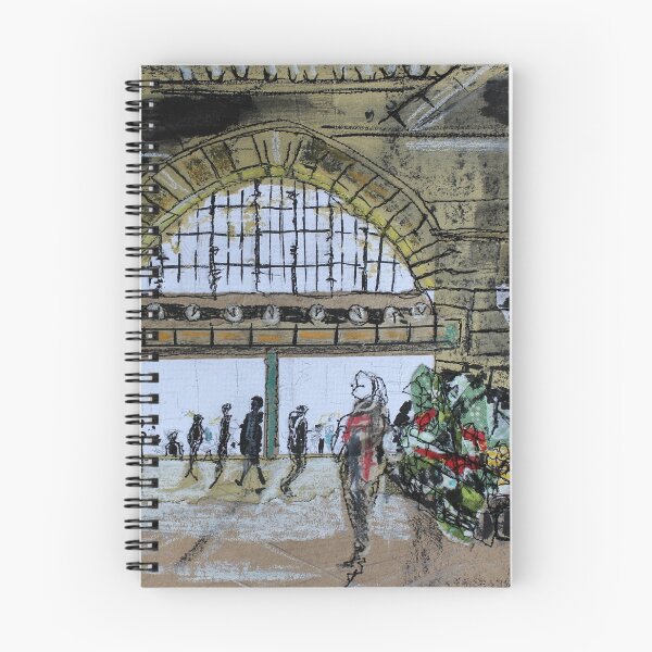 Item preview, Flinders Street Clocks, Melbourne City Thread Sketch designed and sold by JulietDCollins.