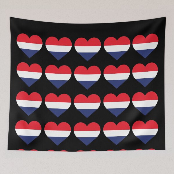 Item preview, Love My Netherlands Hearts Flag designed and sold by HelloFromAja.