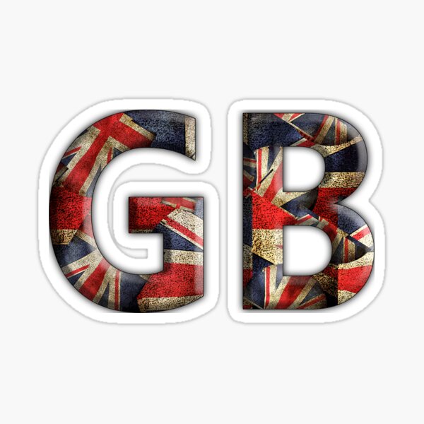 G B Union Jack Sticker