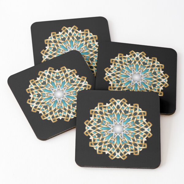 Item preview, Mandala gold blue designed and sold by wolfgangrainer.