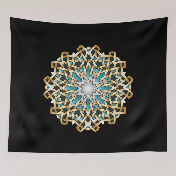Item preview, Mandala gold blue designed and sold by wolfgangrainer.
