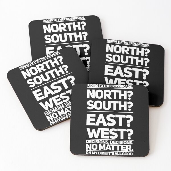 Item preview, North South East West On My Bike It's All Good White Text designed and sold by TWMBDesigns.