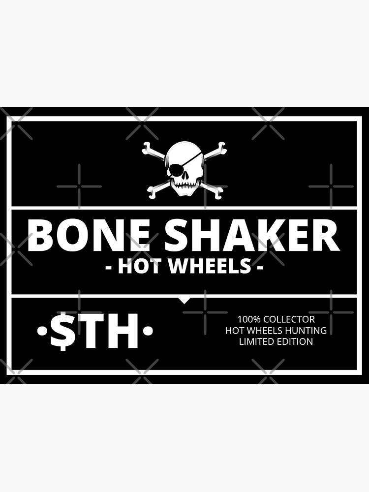 "Bone Shaker Diecast Design simple minimalist collection" Sticker for