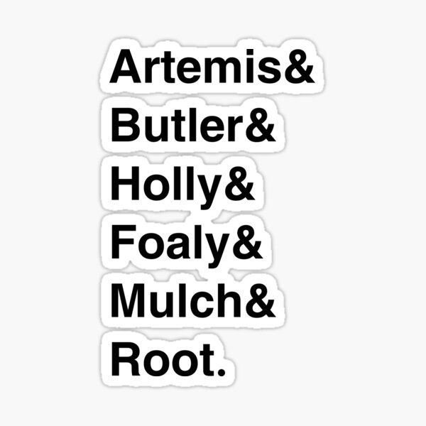 Item preview, Artemis Fowl Characters List designed and sold by caitied10.