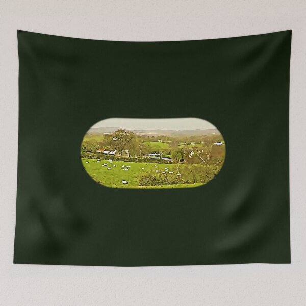 Item preview, A view across the fields designed and sold by DAscroft.