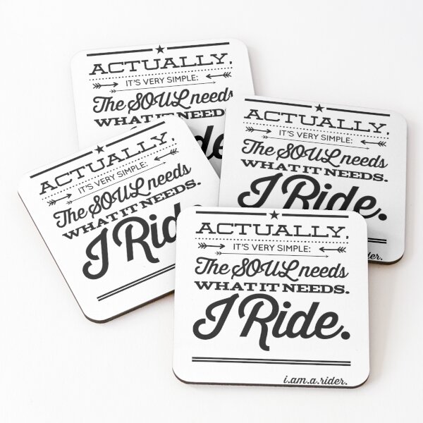 Item preview, Actually It's Very Simple The Soul Needs What It Needs I Ride Black Text designed and sold by TWMBDesigns.