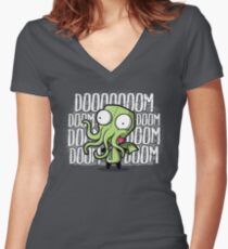 Cthulhu GIR Women's Fitted V-Neck T-Shirt