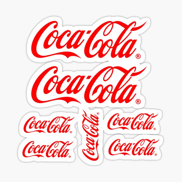 Logo Coca Cola classique grand et clair Sticker