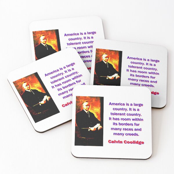 Item preview, America Is A Large Country - Calvin Coolidge designed and sold by CrankyOldDude.