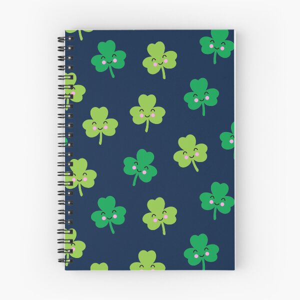 Item preview, Cute Shamrocks - St Patrick's Day (navy) designed and sold by littlearrow.