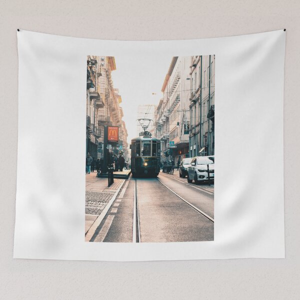 Item preview, Torino Tram Italy, perspective leading lines designed and sold by Long Exposure.