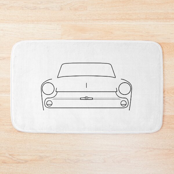Item preview, Austin Cambridge A60 classic car outline graphic (black) designed and sold by soitwouldseem.