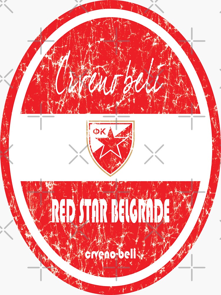 Crvena Zvezda Red Sticker for Sale by VRedBaller