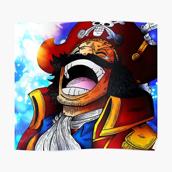 Gol D Roger Laughed One Piece Poster By Axel0w Redbubble