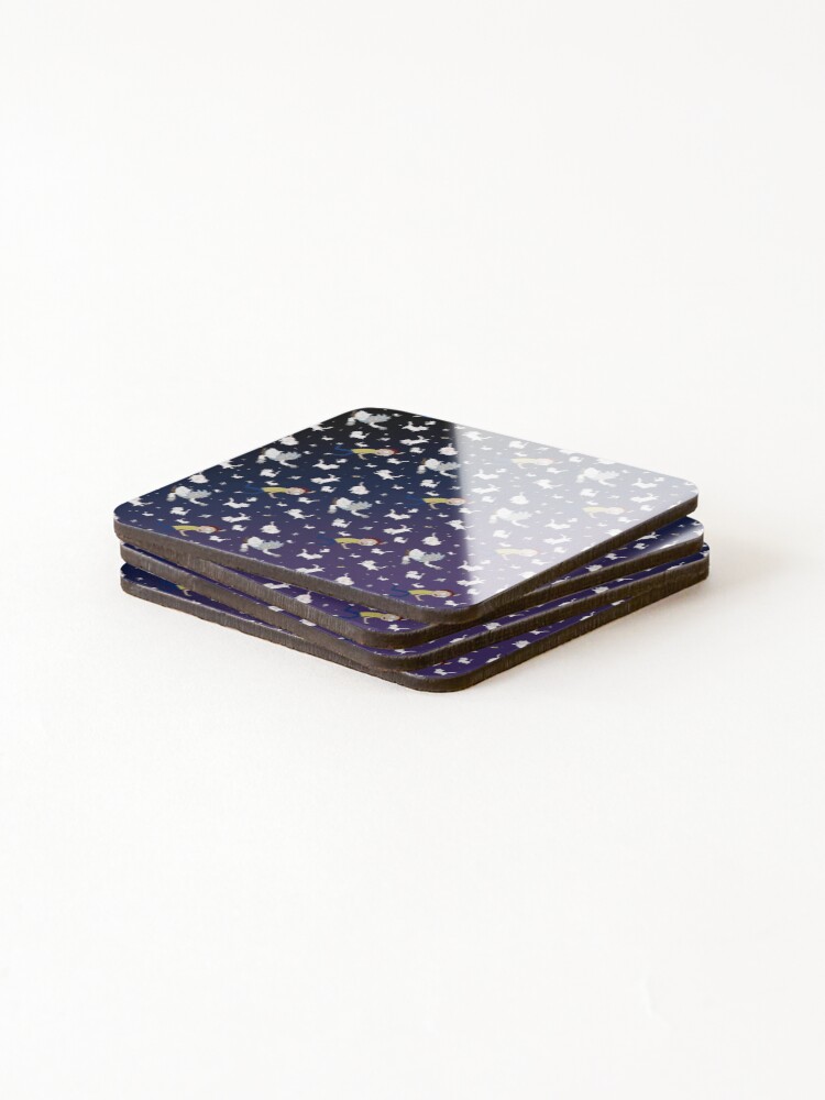 Alternate view of Rick and Morty - Schrodinger's Pattern Coasters (Set of 4)