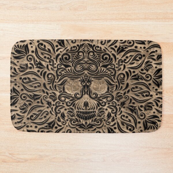 Item preview, Luxury Skull Ornament Black and Gold designed and sold by k9printart.