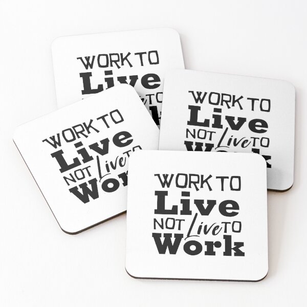 Item preview, Work to Live, Not Live to Work Office Shirt  designed and sold by StarenguCrew.