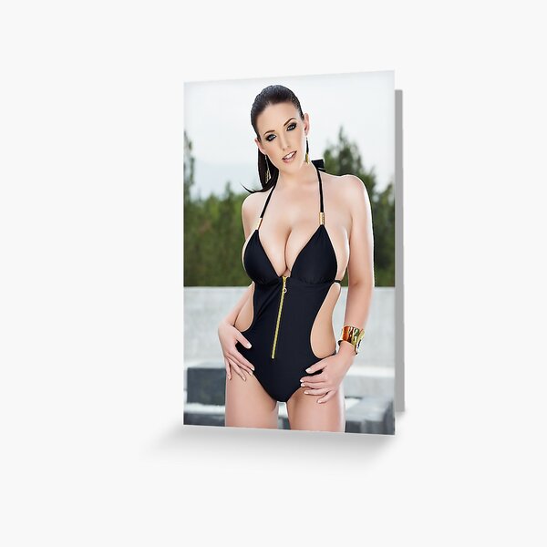 Angela White Greeting Card By AestheticHoes Redbubble