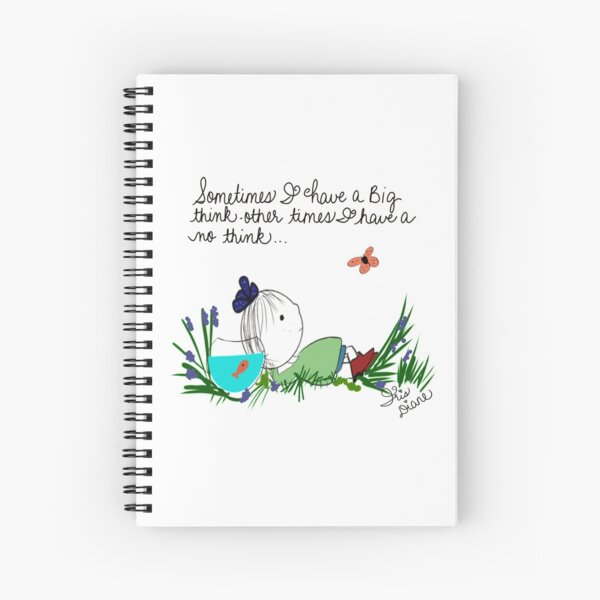 Big Thinker Little Sunshine Iris Diane by Jami Amerine Spiral Notebook