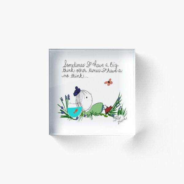 Big Thinker Little Sunshine Iris Diane by Jami Amerine Acrylic Block