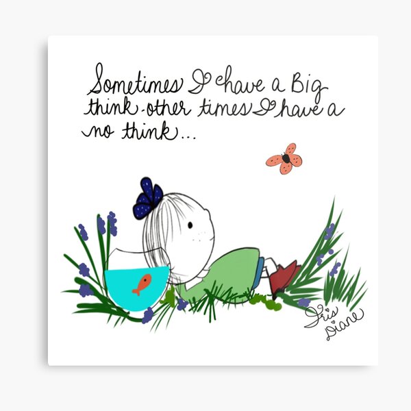 Big Thinker Little Sunshine Iris Diane by Jami Amerine Metal Print