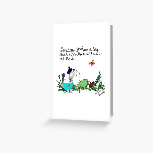 Big Thinker Little Sunshine Iris Diane by Jami Amerine Greeting Card