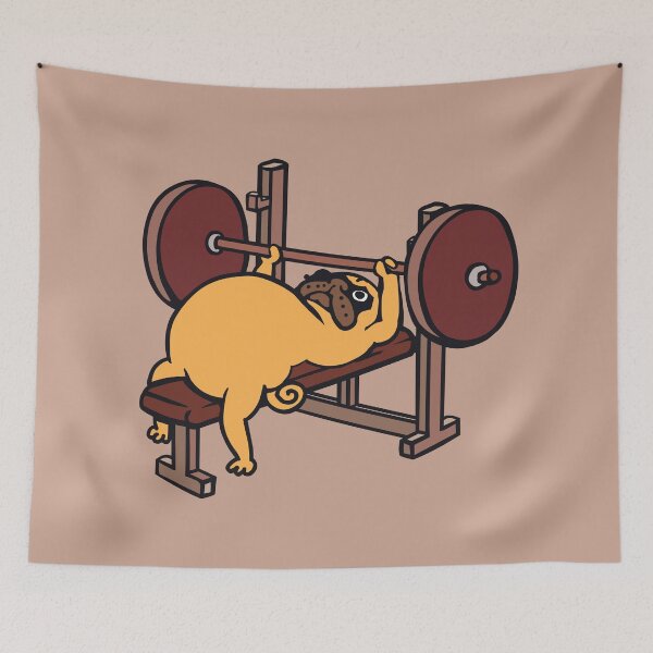 Item preview,  Pug Bench Press designed and sold by Huebucket.
