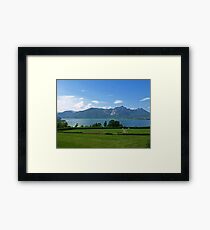 Moon Lake Framed Print