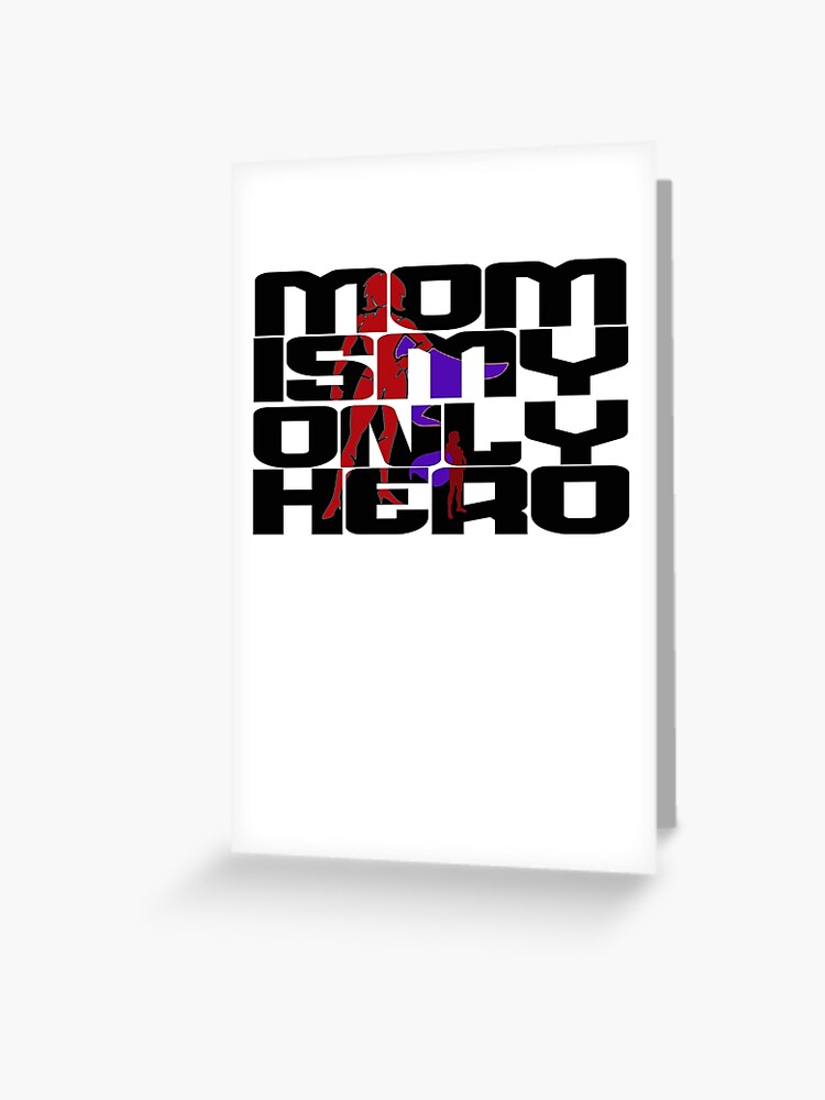 Mama Is My Hero, Mama Gifts, Mom Is My Hero, Gift For Mother, Mama Glitter  Gold Greeting Card for Sale by UniqueStylistic