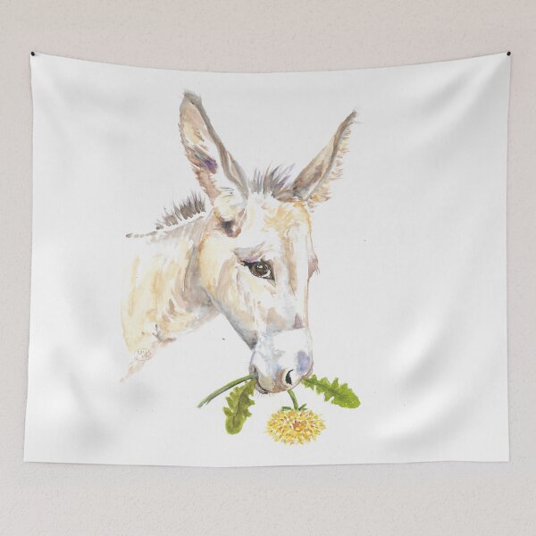 Item preview, Donkey with flower designed and sold by Marjansart.