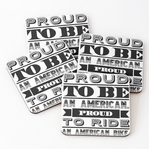 Item preview, Proud American Proud To Ride An American Bike Black Text designed and sold by TWMBDesigns.