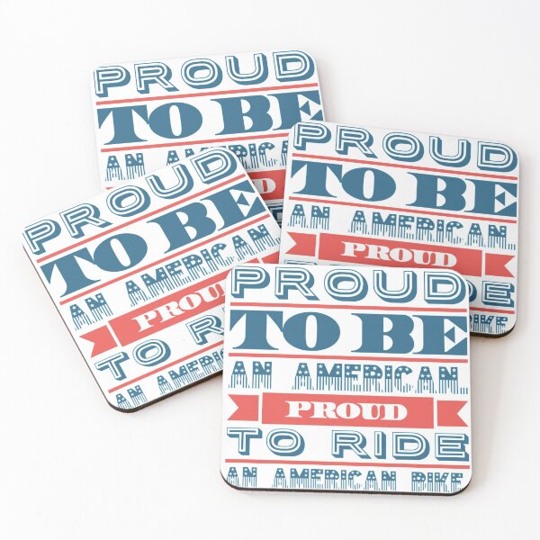 Item preview, Proud American Proud To Ride An American Bike Red White And Blue Text designed and sold by TWMBDesigns.