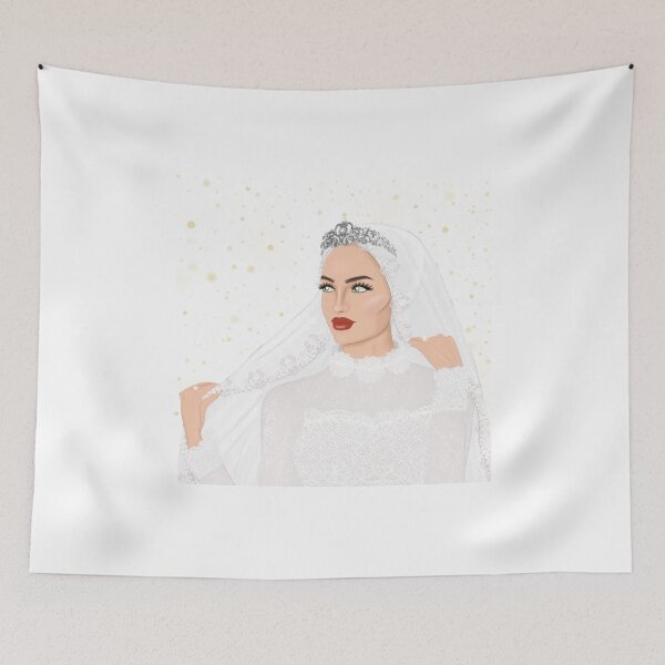 Item preview, Hijab bride wearing a crown designed and sold by Imanitasong.