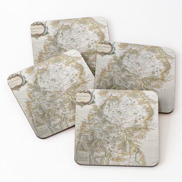 Item preview, Lake District Landscape Collection - Westmoreland Map Cumbria 1722 Morden designed and sold by WizardsWorld.