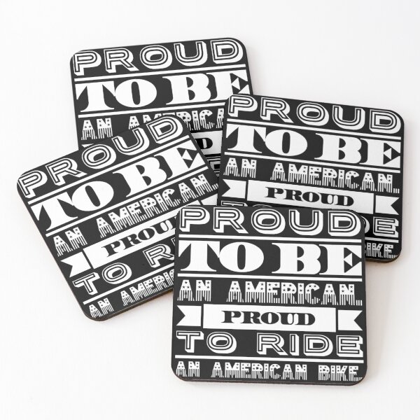 Item preview, Proud American Proud To Ride An American Bike White Text designed and sold by TWMBDesigns.