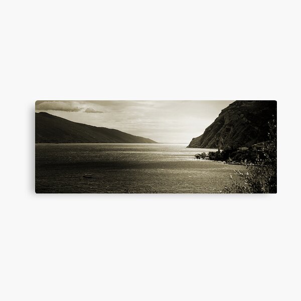 View above Lake Garda, Italy Canvas Print
