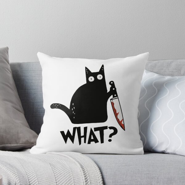Artikel-Vorschau von Katze Was? Mörderische schwarze Katze mit Messer Geschenk Premium T-Shirt, designt und verkauft von ZeLittleFamily.