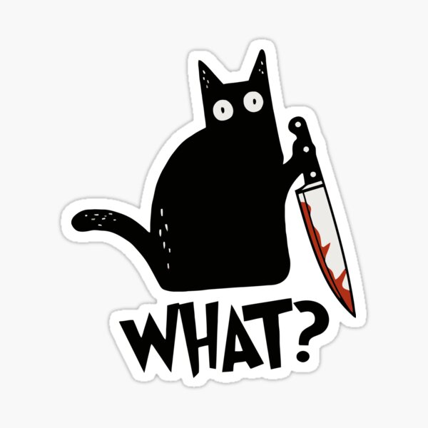 Sticker Funny Cat