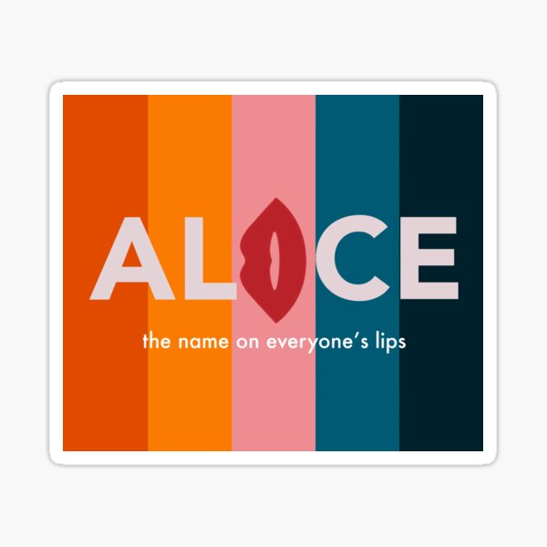 Cartes d'hôte Alice Talkshow Sticker