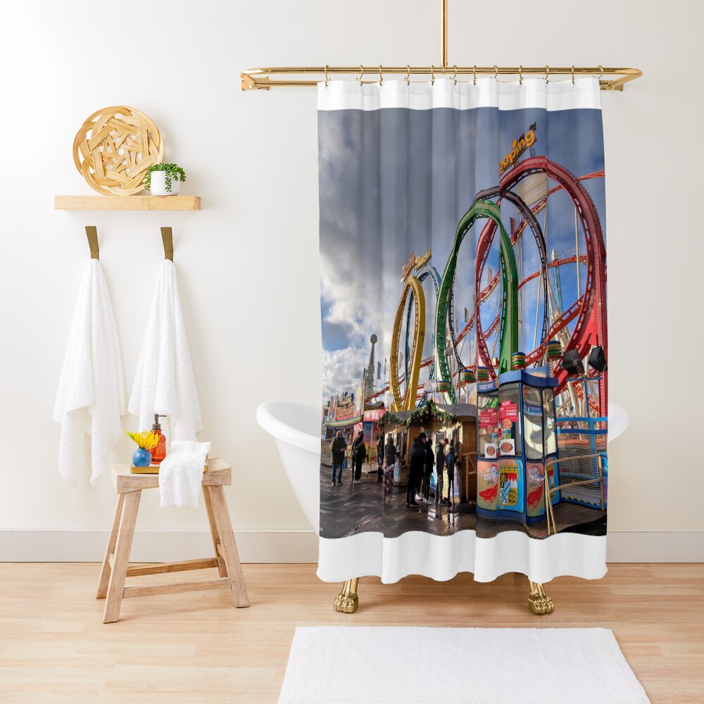 Hyde Park Coaster Shower Curtain