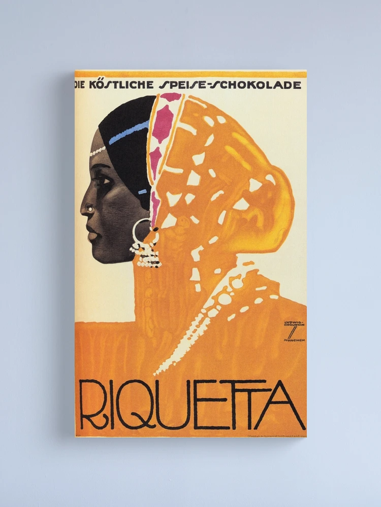 RIQUETTA CHOCOLATES 1926 by German Poster Artist Ludwig Hohlwein