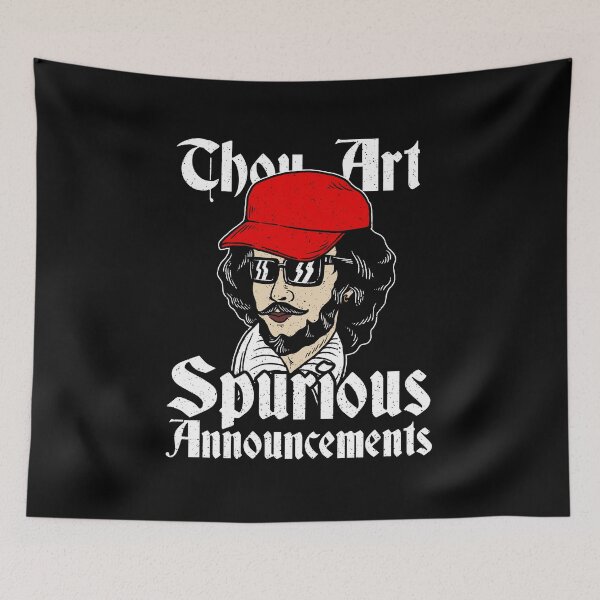 Item preview, Thou Art Spurious Announcements designed and sold by Yipptee Shirts.