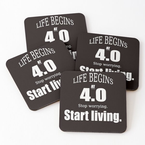 Item preview, Life Begins At 40. Stop Worrying. Start Living.  designed and sold by rodmendonca.