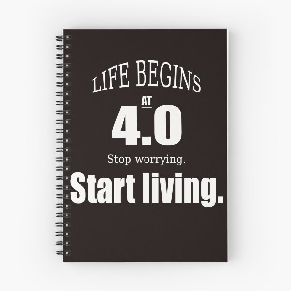 Item preview, Life Begins At 40. Stop Worrying. Start Living.  designed and sold by rodmendonca.