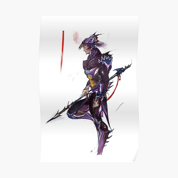Yoshitaka Amano - Kain Highwind (Final Fantasy IV) Poster