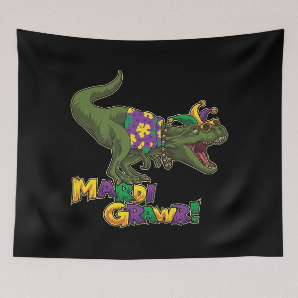 Item preview, Mardi Gras T-Rex - Mardi Grawr - Dinosaur Costume designed and sold by anziehend.